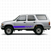 Ruitenpatroon Strepen Rokerpaneel Vinyl Decal voor Toyota 4Runner 1989-1995 2