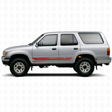 Gebogen Ruitjesstrepen Rocker Panel Vinyl Sticker voor Toyota 4Runner 1989-1995 3