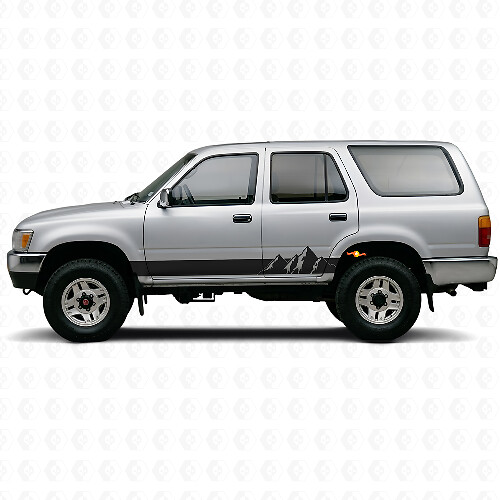 Mountains Wide Strepen Rocker Panel Vinyl Decal voor Toyota 4Runner 1989-1995 1