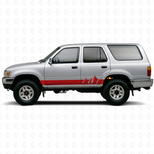 Mountains Wide Strepen Rocker Panel Vinyl Decal voor Toyota 4Runner 1989-1995 3