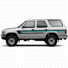 Drievoudige Strepen Deurzij Vinyl Decal voor Toyota 4Runner 1989-1995 2