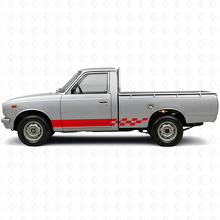 Ruitenvlag Strepen Zijkant Vinyl Sticker voor Toyota Hilux 1968-1972 3