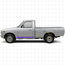 Ruitvormige Gebogen Strepen Rocker Panel Vinyl Sticker voor Toyota Hilux 1968-1972 2
