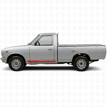 Ruitvormige Gebogen Strepen Rocker Panel Vinyl Sticker voor Toyota Hilux 1968-1972 3