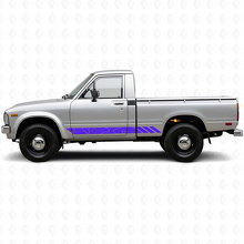 Topografische Stijl Strepen Deur Vinyl Sticker voor Toyota Hilux 1978-1983 2