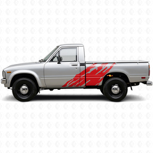 Modderspat Graphic Zij Vinyl Sticker voor Toyota Hilux 1978-1983 3