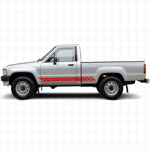 Topografische Stijl Strepen Deur Vinyl Decal voor Toyota Hilux 1983-1988 3