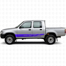 Gedecoreerde Strepen Vinyl Decal voor dorpel Toyota Hilux 1988-1997 2