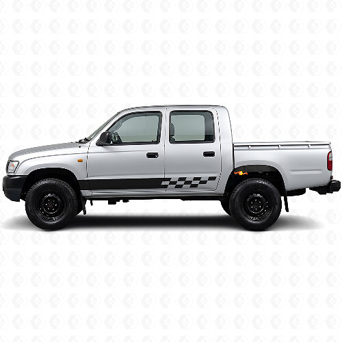 Ruitstreep Rocker Panel Vinyl Decal voor Toyota Hilux 1997-2004