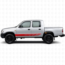 Versierde Strepen Rocker Panel Vinyl Sticker voor Toyota Hilux 1997-2004 3