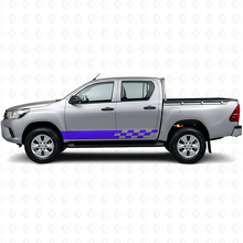 Vlaggenstrepen Rocker Panel Vinyl Decal voor Toyota Hilux 2015+ 2