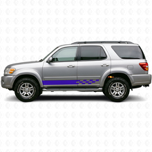 Ruitenpatroon Strepen Rocker Panel Vinyl Decal voor Toyota Sequoia 2000-2007 2