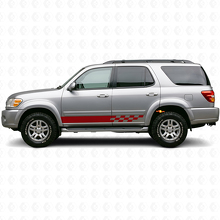 Ruitenpatroon Strepen Rocker Panel Vinyl Decal voor Toyota Sequoia 2000-2007 3