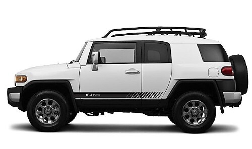 Racingstijl Zijdeur Strepen Vinyl Decal Kit voor Toyota FJ Cruiser