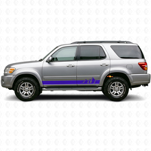 Mountains Wide Stripes Rocker Panel Vinyl Sticker voor Toyota Sequoia 2000-2007 2