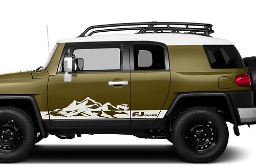 FJ Logo Bergen Stijl Zij Vinyl Decal Sticker voor Toyota FJ Cruiser