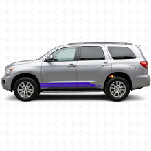 Gebogen Strepen Rocker Panel Vinyl Decal Kit voor Toyota Sequoia 2007-2022 2