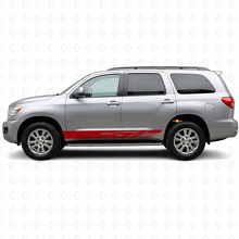 Gedecoreerde Strepen Rocker Panel Vinyl Decal Kit voor Toyota Sequoia 2007-2022 3