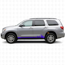 Mountains Dunne Strepen Rocker Panel Vinyl Decal voor Toyota Sequoia 2007-2022 2