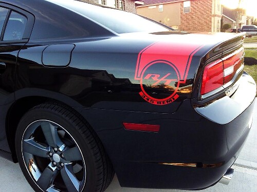 R/T 345 Hemi kofferdeksel vinylsticker voor Dodge Charger 2011-2014