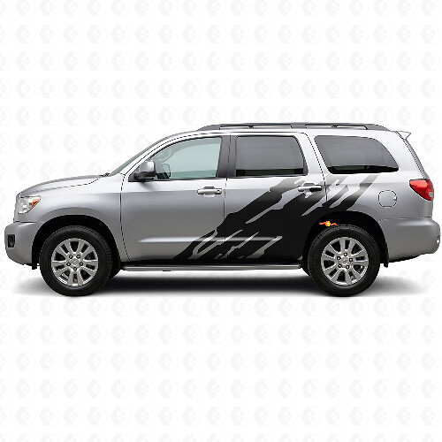 Modderspat Grafisch Zij Vinyl Sticker voor Toyota Sequoia 2007-2022