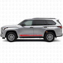 Geblokte Gebogen Strepen Rocker Panel Vinyl Decal voor Toyota Sequoia 2022+ 3