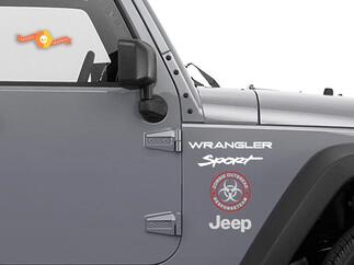 Jeep Rubicon Wrangler Zombie Outbreak Response Team Wrangler Sticker#5