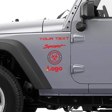 Zombie Outbreak Response Team vinylsticker voor Jeep Wrangler Rubicon_2