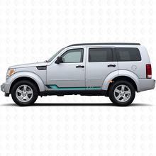 Vintage stijl zijstrepen vinylsticker voor Dodge Nitro 2007-2011 2