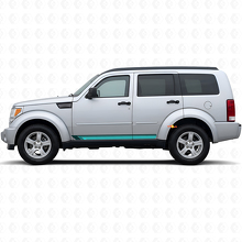 Vintage rechte strepen zijvinylsticker voor Dodge Nitro 2007-2011 2