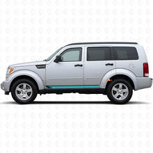 Vintage rechte strepen zijvinylsticker voor Dodge Nitro 2007-2011_2