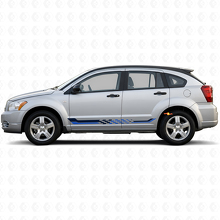 Ruitenvlag Zijkanten Strepen Vinyl Sticker voor Dodge Caliber 2007-2012 2