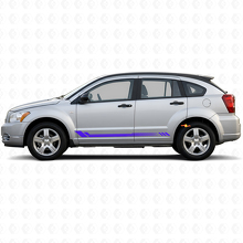 Honingraatstrepen Zij Vinyl Sticker voor Dodge Caliber 2007-2012 2