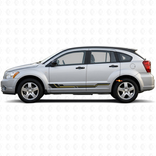 Gebogen Strepen Rocker Panel Vinyl Decal voor Dodge Caliber 2007-2012 2