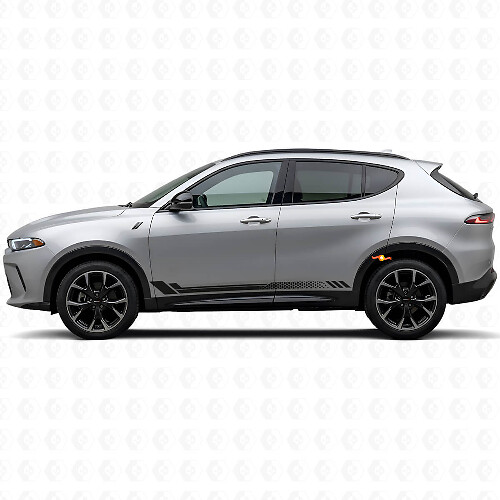Honingraatstrepen Zijvinyl Decal voor Dodge Hornet 2023+ 1