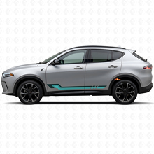 Vinylsticker in vintage stijl met zijstrepen voor Dodge Hornet 2023+ 2