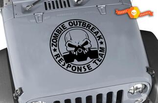 Jeep Rubicon Wrangler Zombie Outbreak Response Team Wrangler Sticker#7