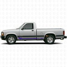 Honeycomb Strepen Zij Vinylstickers voor Dodge Dakota 1987-1996 2