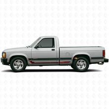 Race stijl zijstrepen vinyl sticker voor Dodge Dakota 1987-1996 3