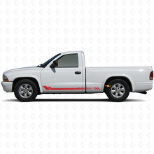 Honeycomb Strepen Zij Vinyl Sticker voor Dodge Dakota 1997-2004 3