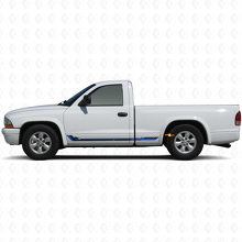 Racingstijl Zijkantstrepen Vinyl Sticker voor Dodge Dakota 1997-2004 2