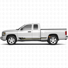Gebogen Strepen Rocker Panel Vinyl Decal voor Dodge Dakota 2005-2011 2