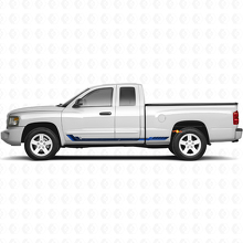 Racingstijl zijstrepen vinyl sticker voor Dodge Dakota 2005-2011 2