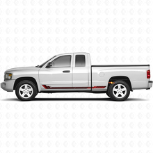 Racingstijl zijstrepen vinyl sticker voor Dodge Dakota 2005-2011 3