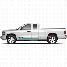 Vintage stijl zijstrepen vinyl decal voor Dodge Dakota 2005-2011 2