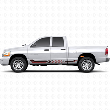 Gecontroleerde Vlag Zijstrepen Vinyl Sticker voor Dodge Ram 1500 2002-2008 3