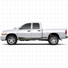 Gebogen Strepen Rocker Panel Vinyl Decal voor Dodge Ram 1500 2002-2008 2