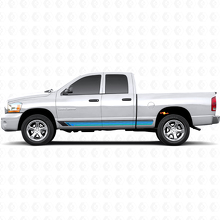 Vintage rechte strepen zijkant vinyl decal voor Ram 1500 2002-2008 2