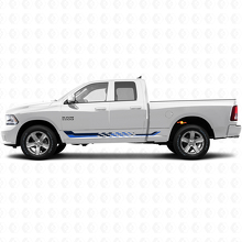 Ruitenvlag Zijdelingse Strepen Vinyl Decal voor Dodge Ram 1500 2011-2018 2