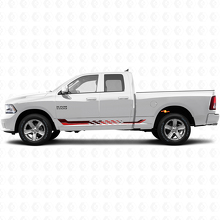 Ruitenvlag Zijdelingse Strepen Vinyl Decal voor Dodge Ram 1500 2011-2018 3